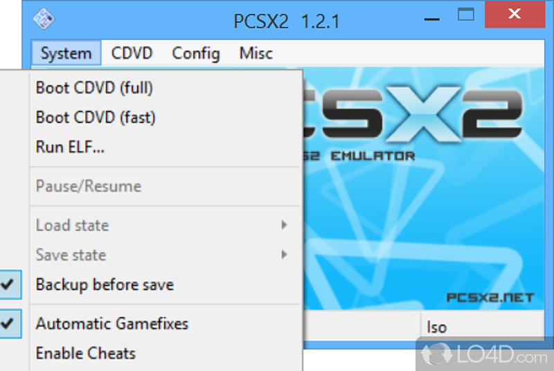 PCSX2: Tool for gamers - Screenshot of PCSX2