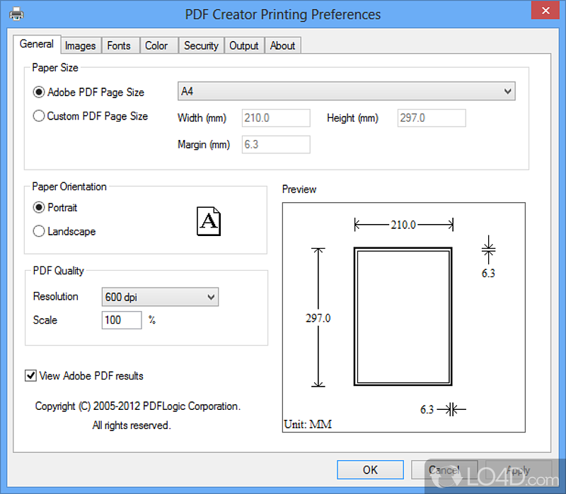 Create PDF files in seconds - Screenshot of PDF Creator for Windows