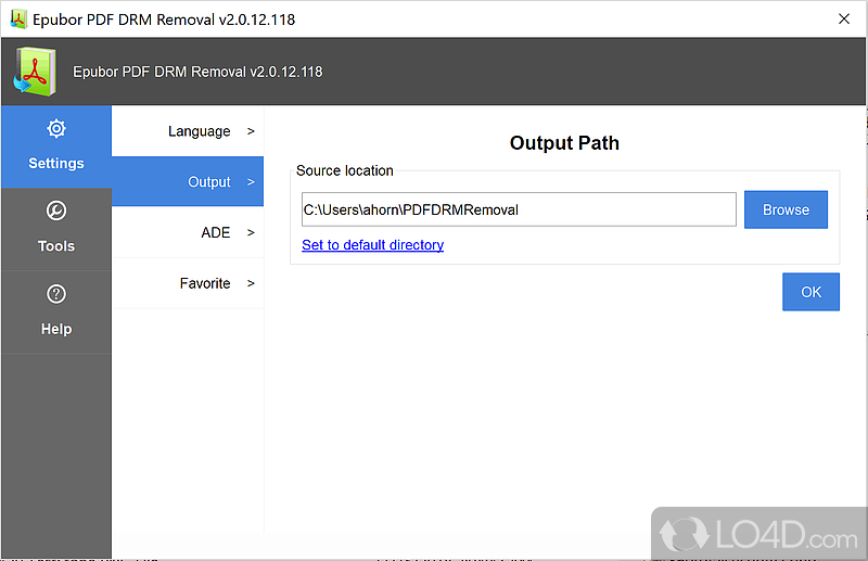 Speedy and powerful decryption process - Screenshot of PDF DRM Removal