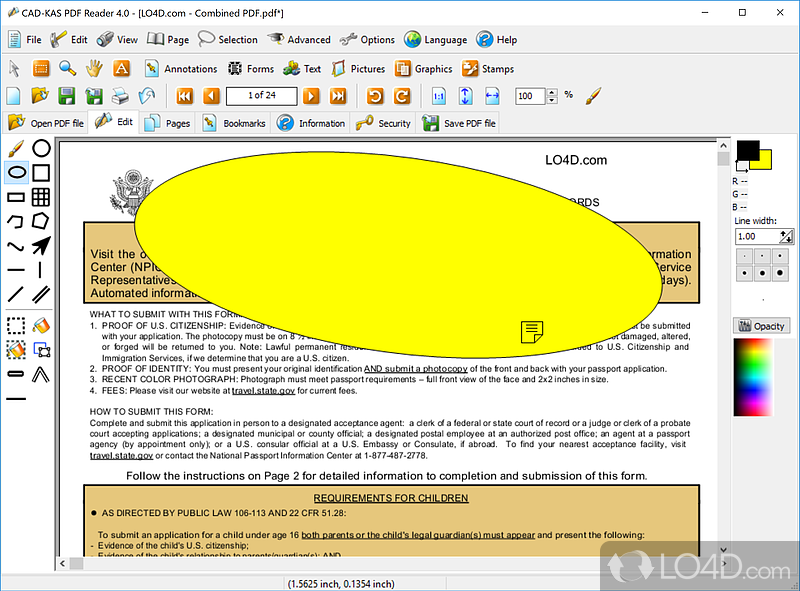 A decent choice for Windows PCs - Screenshot of PDF Reader