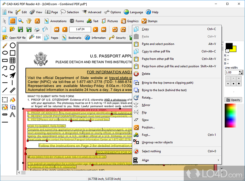 Open and view PDF files - Screenshot of PDF Reader