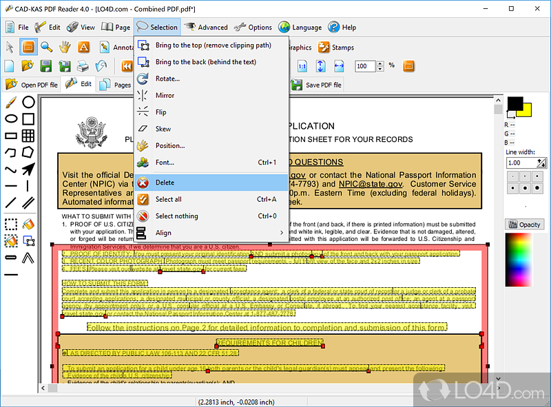 Primarily used for viewing, reading, and converting PDF documents - Screenshot of PDF Reader