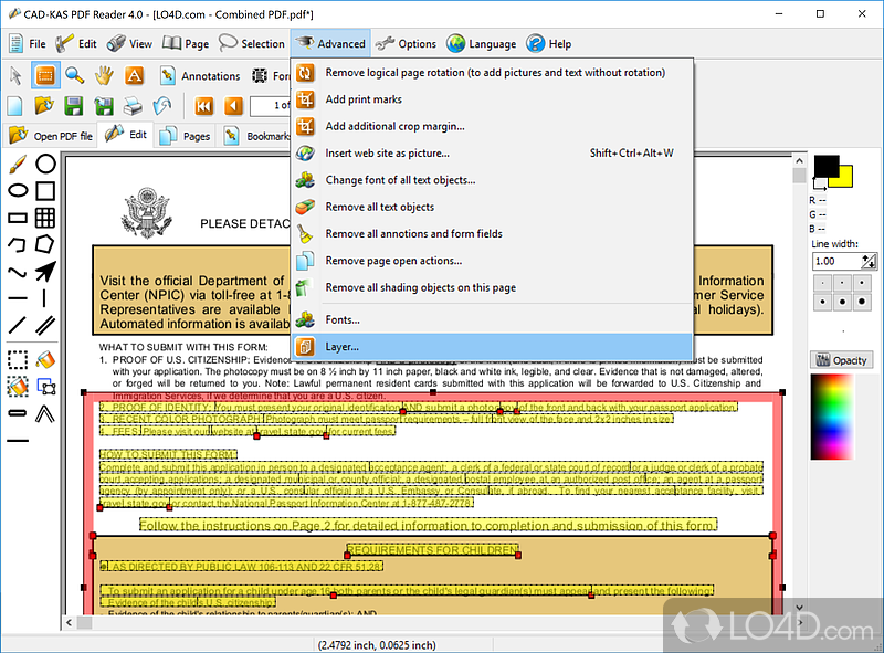 Process multiple files simultaneously - Screenshot of PDF Reader