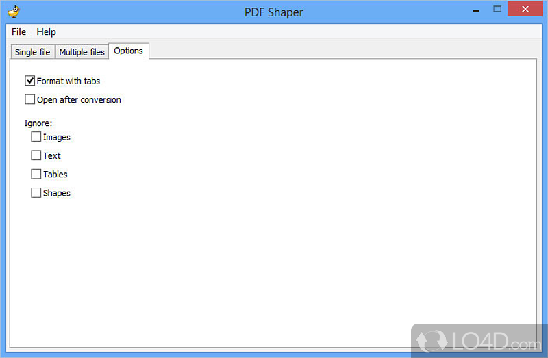Converter PDF to MS Word - Screenshot of PDF Shaper