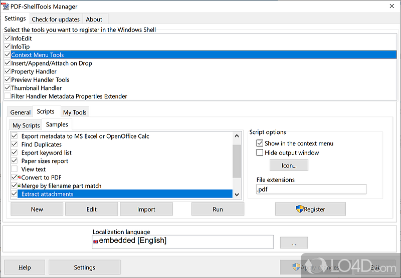 WindowsShell extension tools - Screenshot of PDF-ShellTools