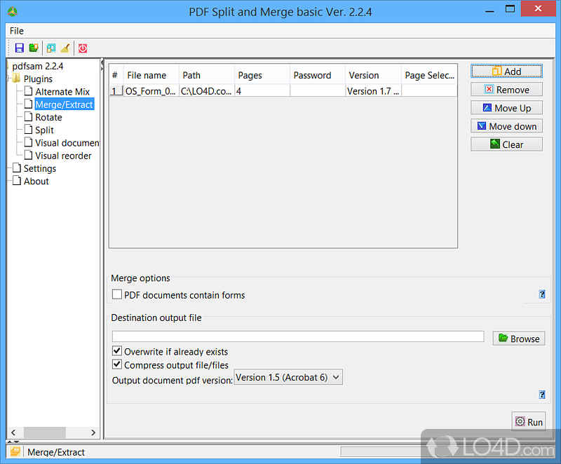 pdfsam split and merge basic