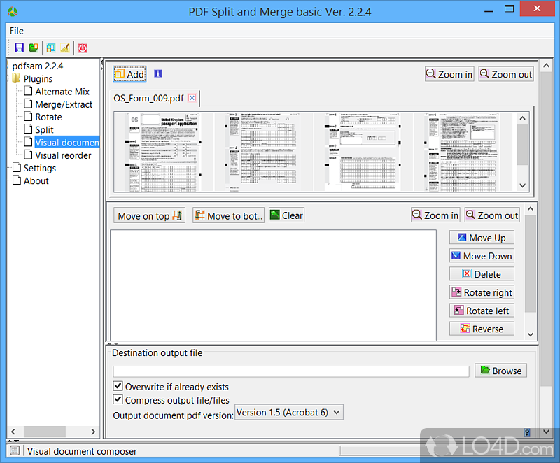PDF Split and Merge Basic screenshot