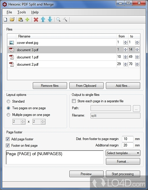 pdf split and merge basic free download