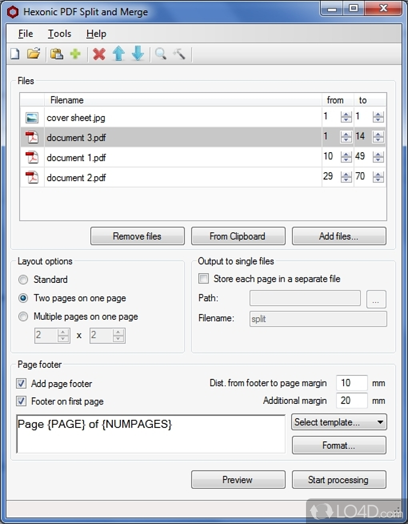 pdf merge split extract