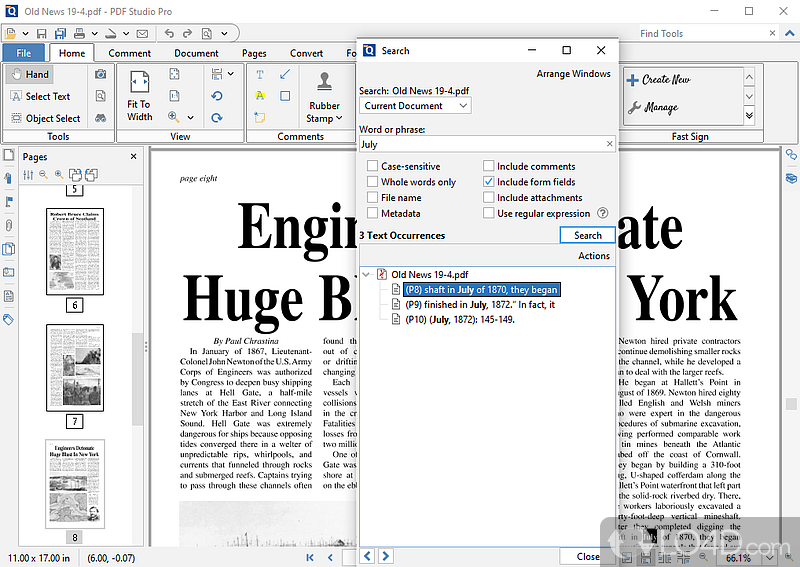 PDF Studio: User interface - Screenshot of PDF Studio