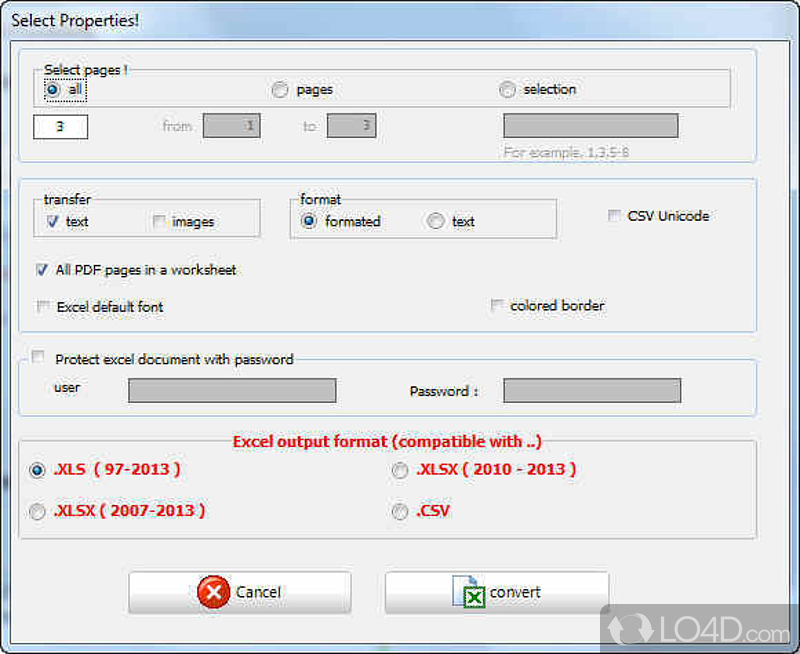 PDF to Excel Converter: How it works - Screenshot of PDF to Excel Converter