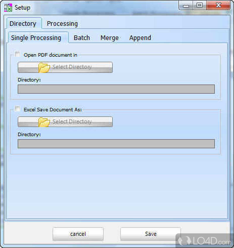 Transform PDF in Excel - Screenshot of PDF to Excel Converter