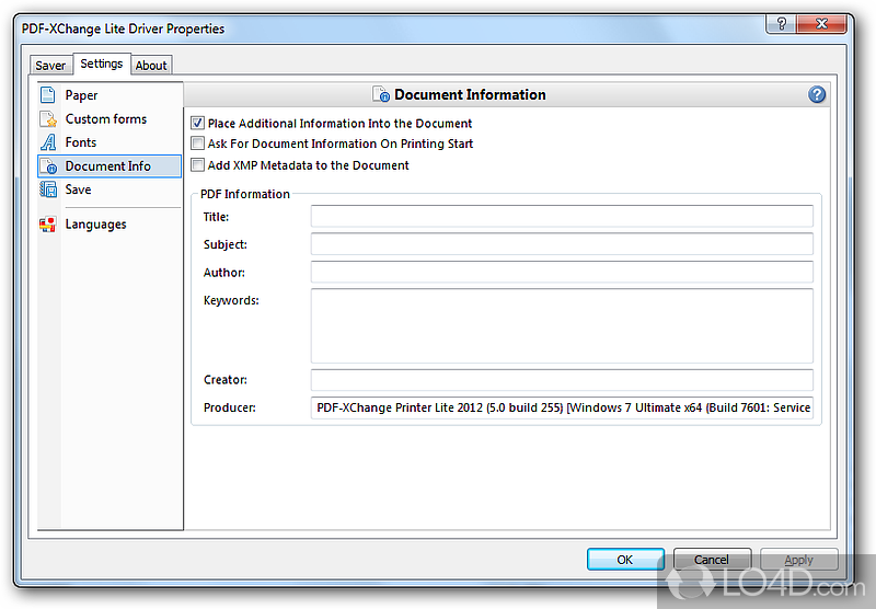 PDF-XChange Lite: User interface - Screenshot of PDF-XChange Lite