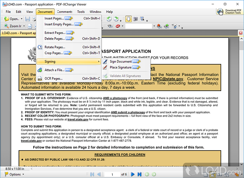 Attractive PDF reader and editor - Screenshot of PDF-XChange Viewer