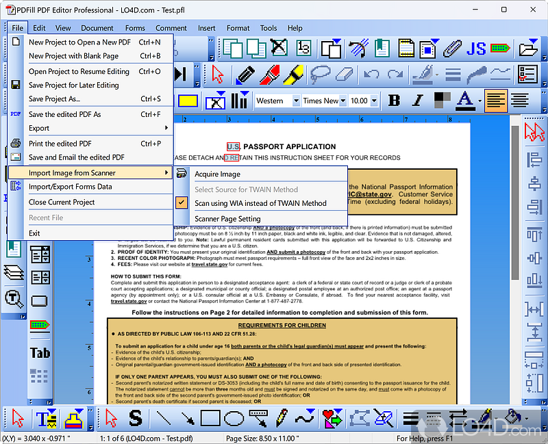 Comes with an extensive array of drawing tools - Screenshot of PDFill PDF Editor