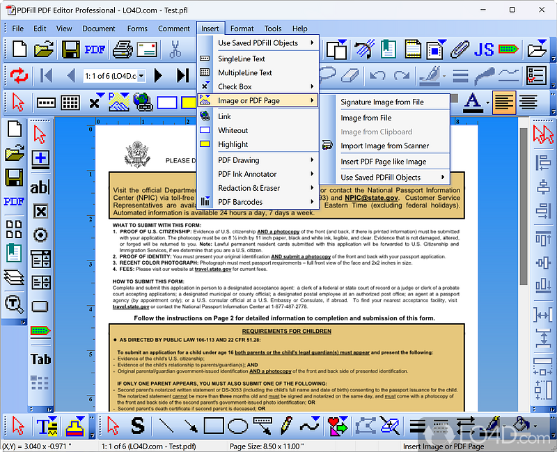 PDFill PDF Editor: PDF forms - Screenshot of PDFill PDF Editor