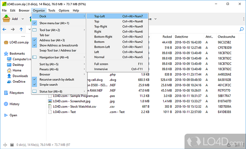 PeaZip: File tools - Screenshot of PeaZip