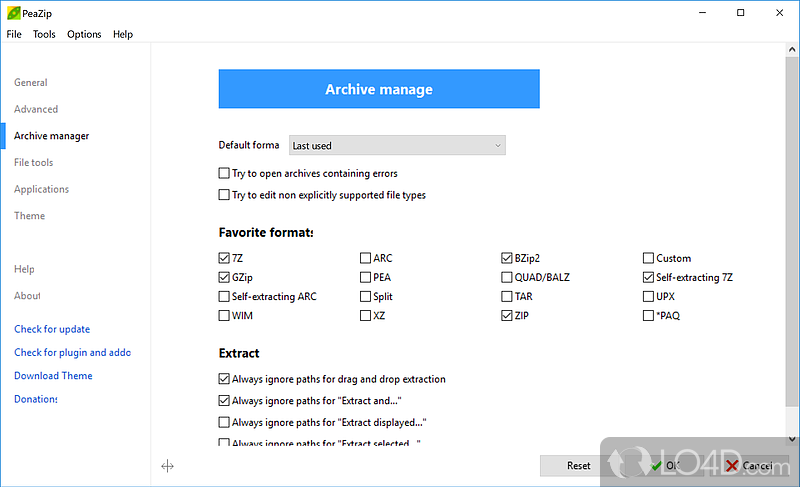 PeaZip screenshot