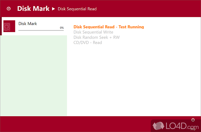 Advanced CD / DVD Testing - Screenshot of PerformanceTest