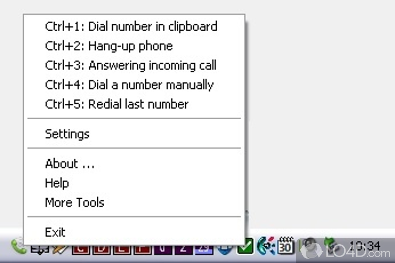 The advantaged of being portable - Screenshot of Phone Dial by PC