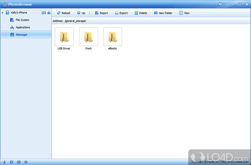 Easily add, delete or rename any type of file - Screenshot of PhoneBrowse