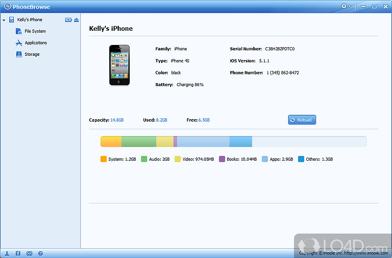 Recover files from an iOS device or iTunes backup files - Screenshot of PhoneBrowse