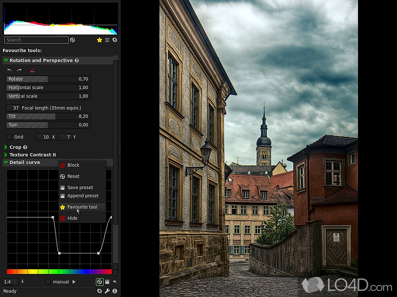 Powerful, and open-source photo editing instrument to quickly modify and adjust bitmap and RAW images, among many other formats - Screenshot of Photivo