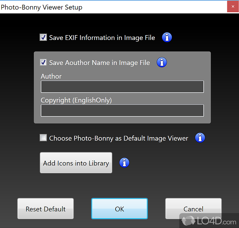 Photo-Bonny: User interface - Screenshot of Photo-Bonny