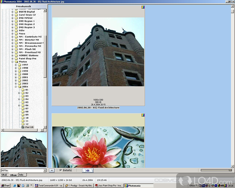 Photomania Deluxe: User interface - Screenshot of Photomania Deluxe