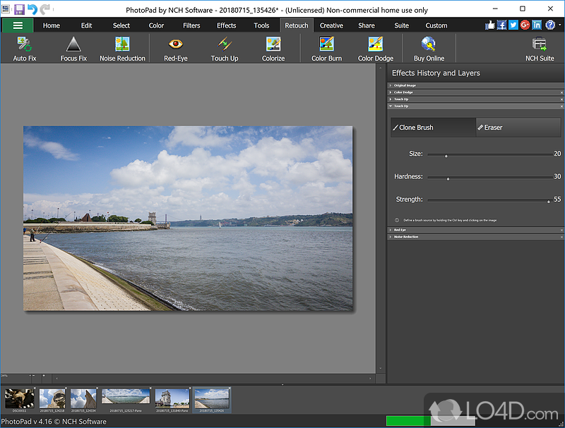 Basic editing tools - Screenshot of PhotoPad Free
