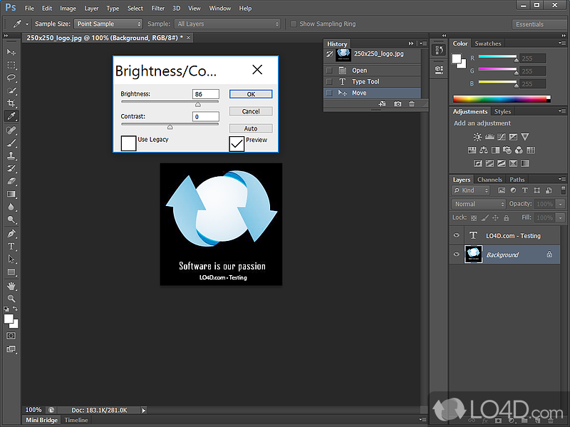 Fixes various bug issues and offers stability - Screenshot of Adobe Photoshop CS6