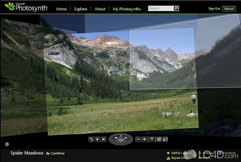 Impressive online 3D photo viewer - Screenshot of Photosynth