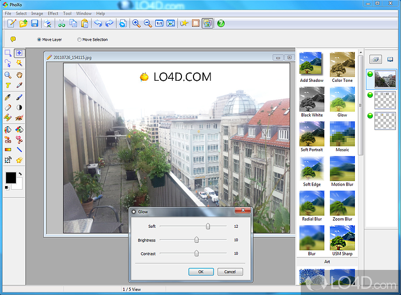 Powerful image editing software, can be treated as a mini PhotoShop - Screenshot of PhoXo