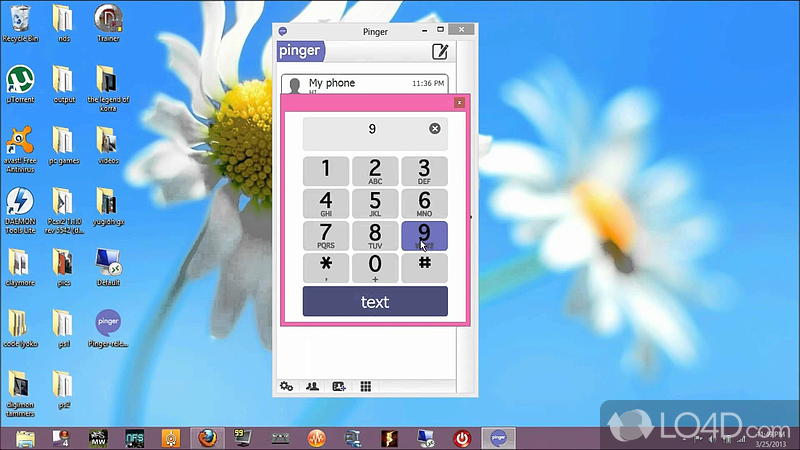 Communicate with your friends - Screenshot of Pinger Desktop