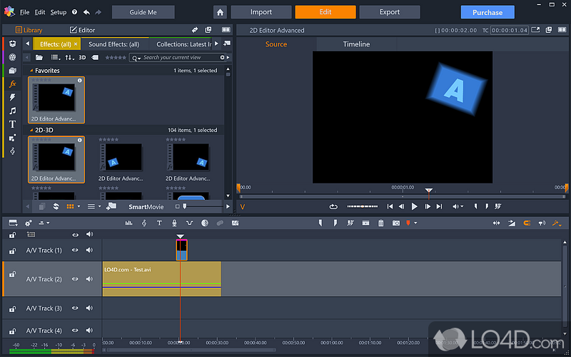 Produce and edit multimedia files - Screenshot of Pinnacle Studio