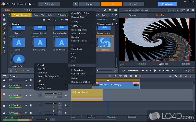 Pinnacle Studio: Preview window - Screenshot of Pinnacle Studio