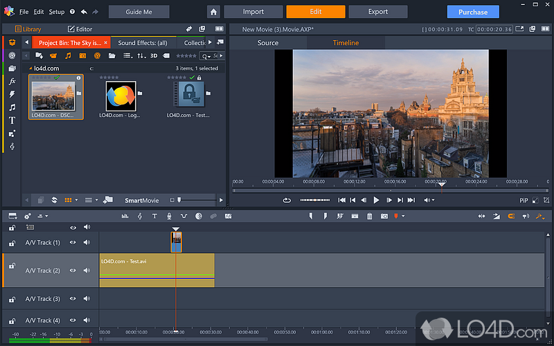 Tool designed to provide you with the possibility to create amazing personal movies with only a few mouse clicks - Screenshot of Pinnacle Studio