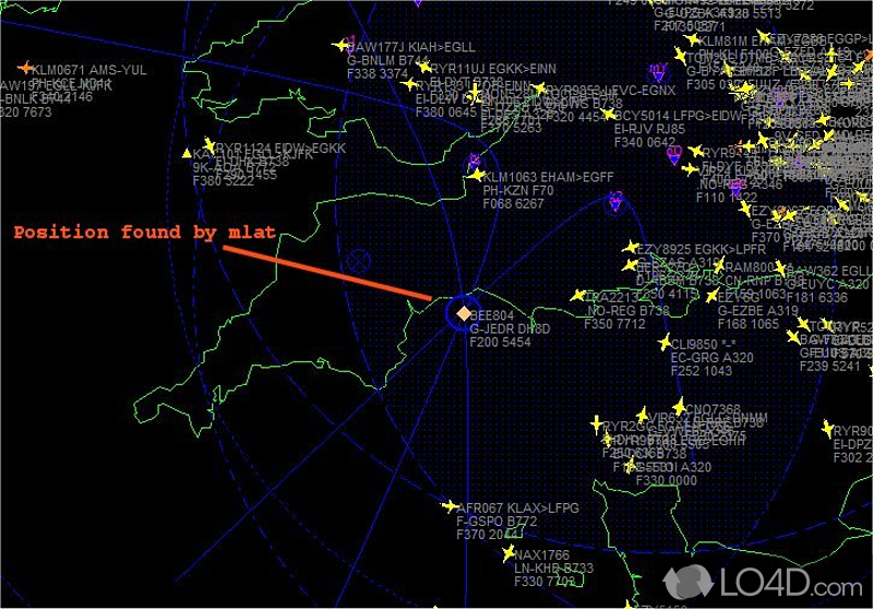 PlanePlotter: Aircraft plotter - Screenshot of PlanePlotter