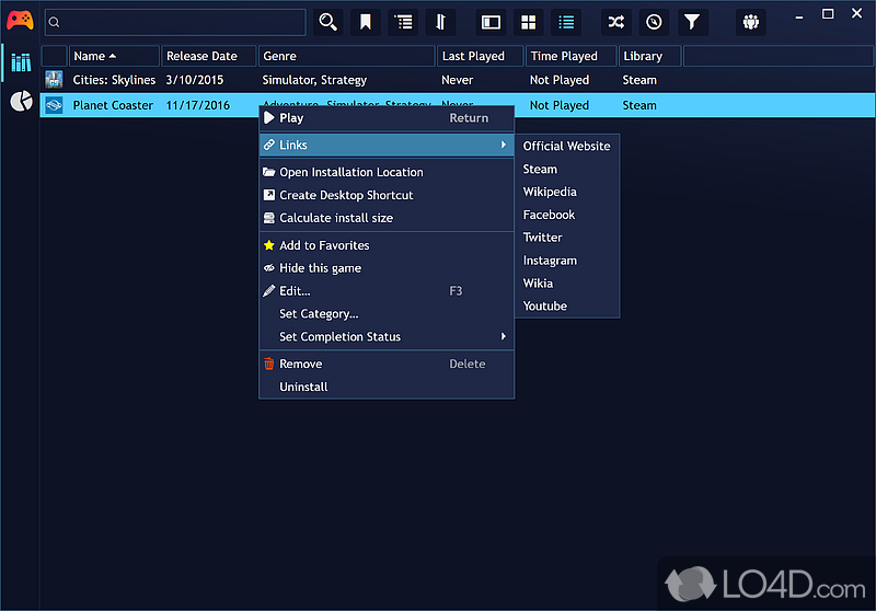 Playnite: Organizing Games - Screenshot of Playnite