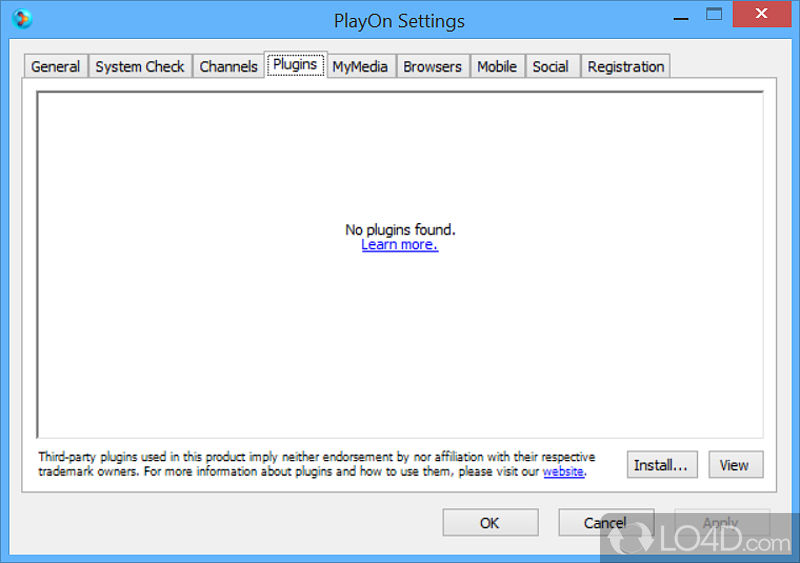 Streaming video recorder - Screenshot of PlayOn