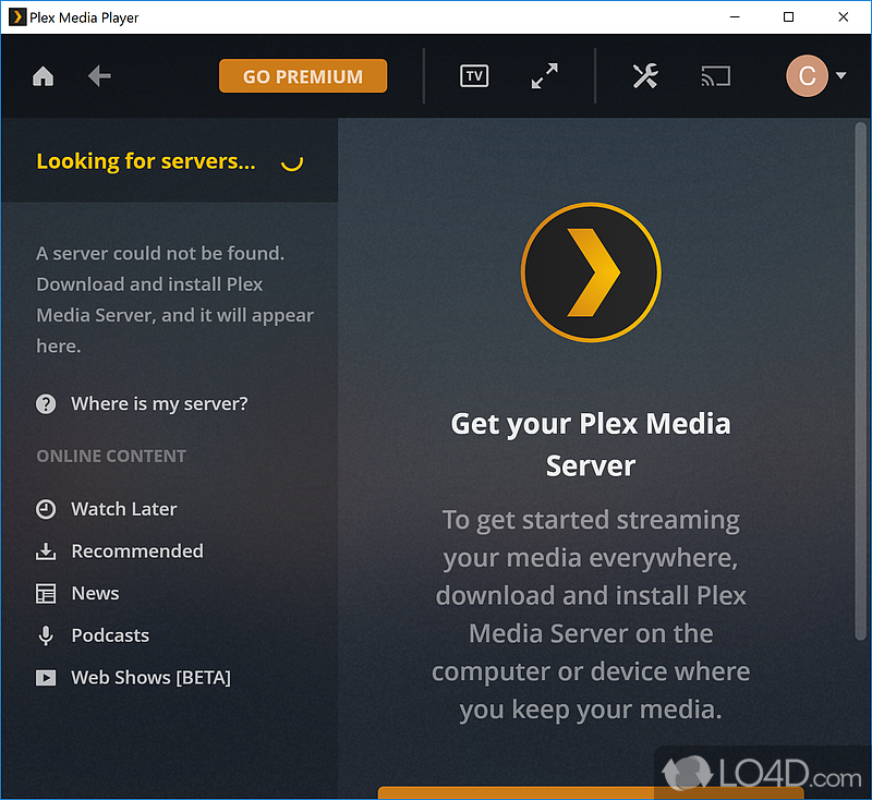 A free streaming app for the modern world - Screenshot of Plex
