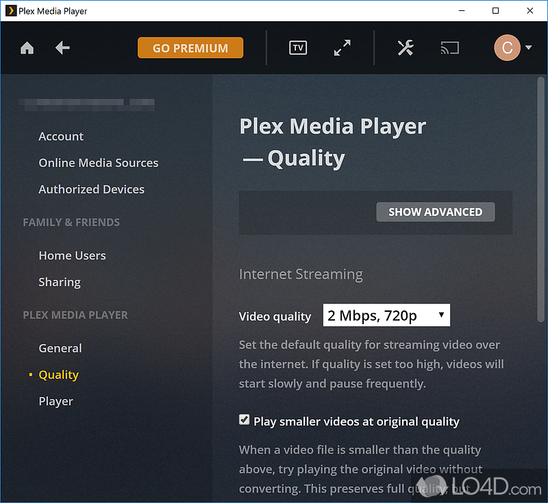 Feature packed to the gills - Screenshot of Plex