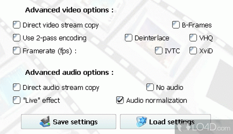 PocketDivXEncoder: 2-Pass Encoding - Screenshot of PocketDivXEncoder
