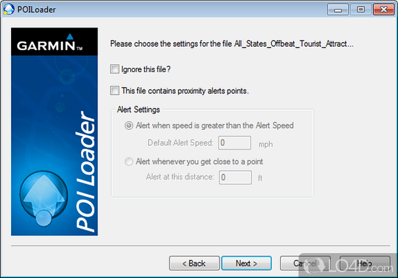 Wizard-style app that can help you load custom points of interest into GPS unit - Screenshot of Garmin POI Loader