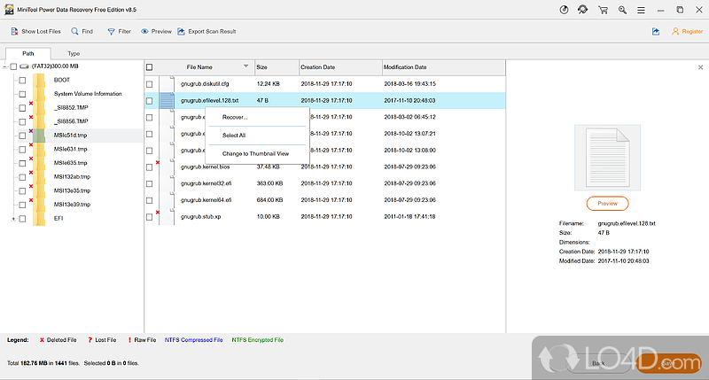 Simple installation and pleasant GUI - Screenshot of MiniTool Power Data Recovery