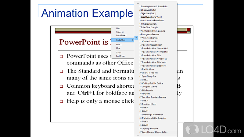 Free Software Application to View PowerPoint Files - Screenshot of PowerPoint Viewer