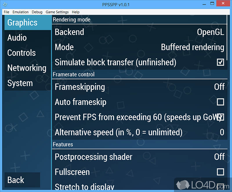 Play PSP games on Windows - Screenshot of PPSSPP