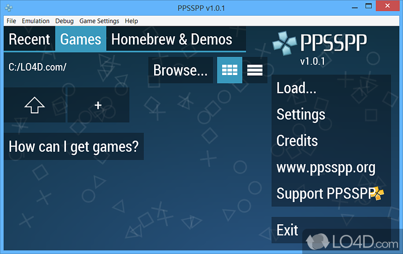 Enjoy PSP games right on PC with this software utility that promises unrivaled quality - Screenshot of PPSSPP