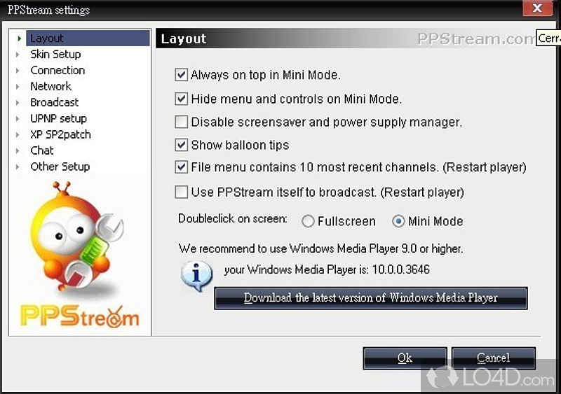 PPStream: User interface - Screenshot of PPStream