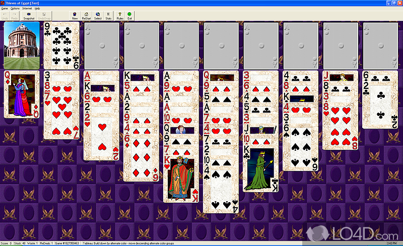 Play 700 solitaire card games and solitaire quests - Screenshot of Pretty Good Solitaire